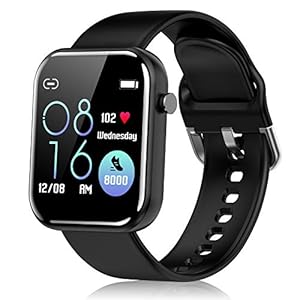 Smartwatch voor dames en heren, fitnesstracker voor Android en iOS, touchscreen, fitnesshorloge met hartslagmeter…