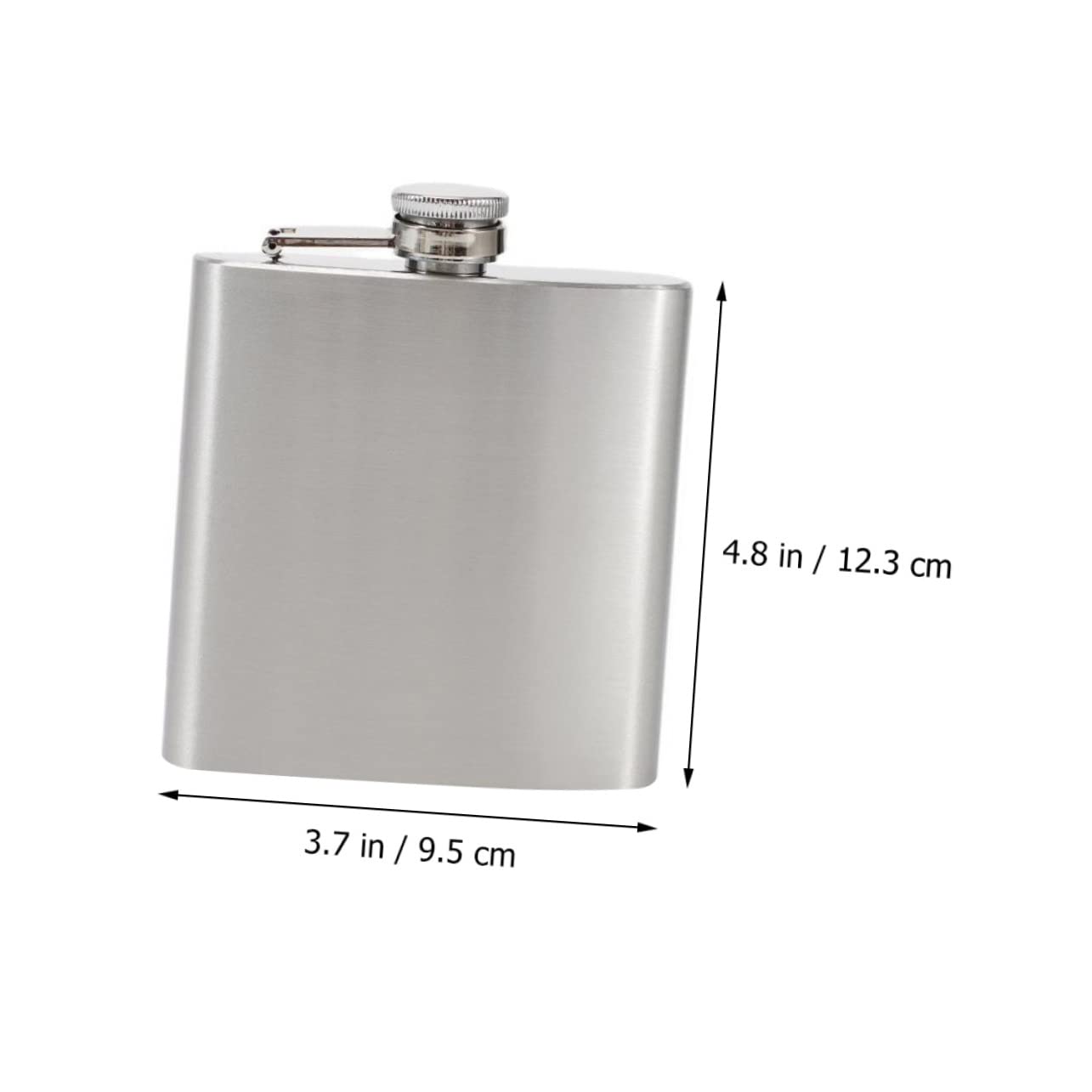 Alipis 1 Set Professional Canteen Camping Accessories Camping Wine Flask Leak-proof Flask Accessory Silver Stainless Steel