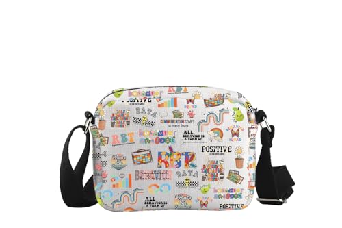 WCGXKO RBT Registered Behavior Technician Gift Behavior Specialist Zipper Canvas Crossbody Bag