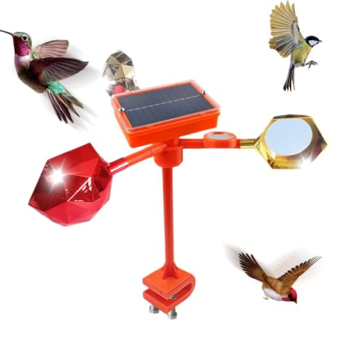 Dispositivo reflectante para asustar pájaros | Dispositivos para ahuyentar pájaros en el techo con alarma sonora ajustable | Repelente impermeable del pájaro carpintero de la para las barandill
