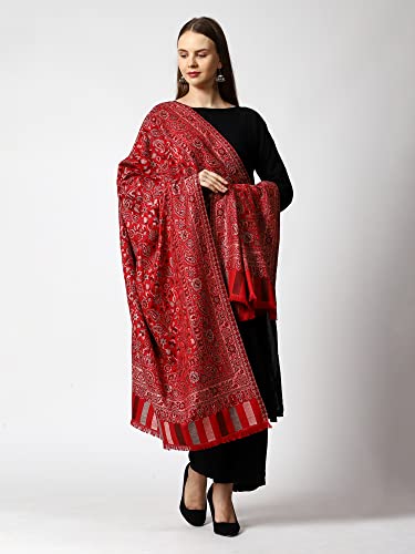 Women's Kashmiri Kani Woven Wool Shawl (2J41)2