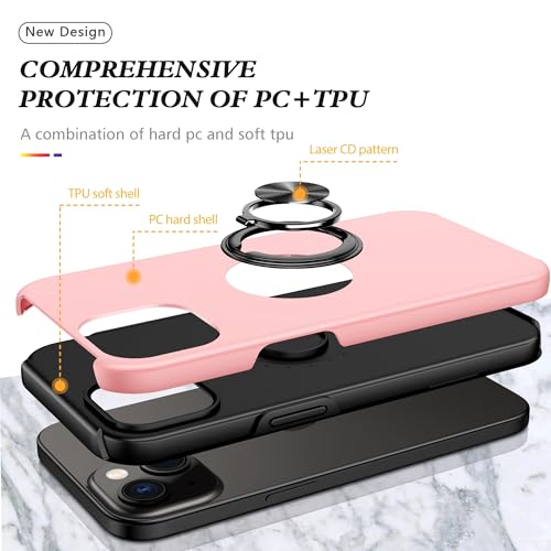 Coque compatible avec iPhone 15 antichoc fini les chutes grâce à l'anneau béquille - 4