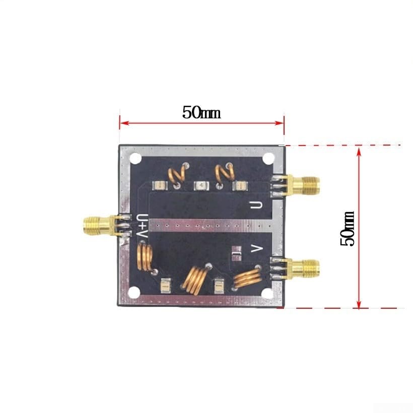 Combinador de doble banda UHF VHF divisor LC filtro de 50 mm para conector SMA Masthead Combiner Transmisión al aire libre
