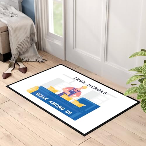 Paillasson blanc True Heroes Worker Industry en 75x50cm - 3