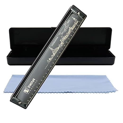 Arpa de órgano de boca, armónica, 24 agujeros, clave de C, diatónica, polifónica, blues, instrumento musical profesional para niños y adultos, regalo para principiantes