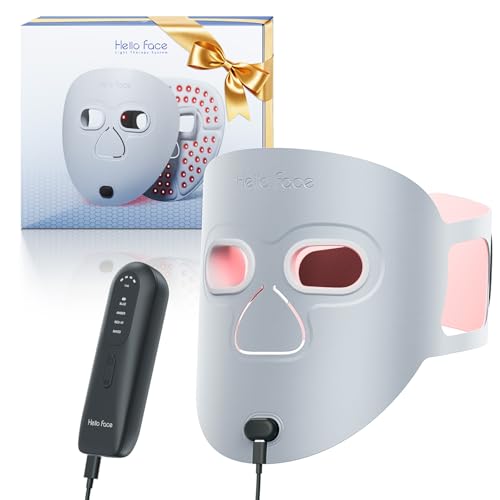 Hello Face Red Light Therapy Mask, 280 LEDs Quad-Chips Infrared Light Mask