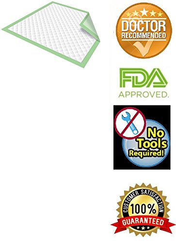 Chux Disposable Underpads By Healthline, Disposable Waterproof Absorbent Incontinence Bed Pads For Adults, Elderly, Pets, Medical Chucks Pads & Mattress Protector, 23X36, 50/Case, Green #TOP2