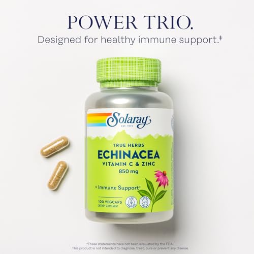 SOLARAY Echinacea Vitamin C & Zinc Formula