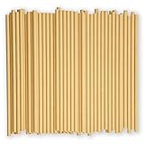 [1000 Count] Disposable Paper Drinking Straws, Brown Kraft, 7.75' x0.24' - Eco-friendly