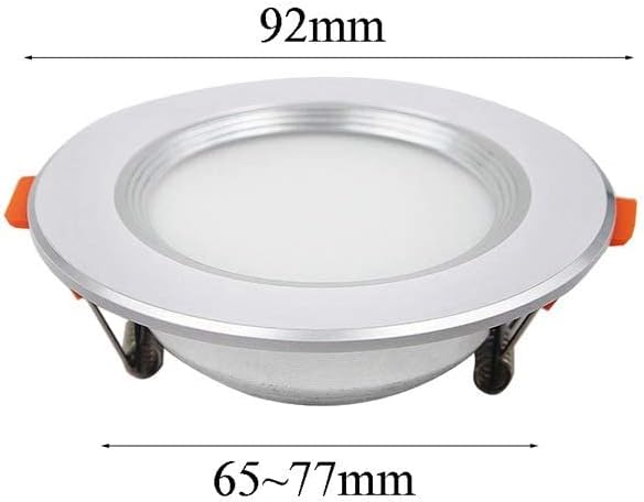Spotlight，3W/5W Led The Mall Three-Color Dimming Illumination Recessed Downlight Study Living Room Restaurant Ceiling Panel Light Embedded High Ra Spotligh Outdoor Lights/5W