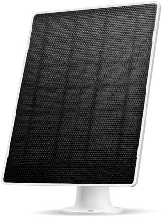 Tapo A202 Solar Panel Works with All Tapo Battery Cameras,High-Efficient Solar Charging up to 4.5W,Monocrystalline Silicon Cells,IP65,360°Angle Adjustable,Flexible Installation with Extra Long Cable