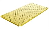 AlligatorBoard ALGBRD16x32PTD-YEL Yellow Powder Coated Metal Pegboard Panels with Flange - Pack of 2