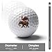 Rooster and Elephant Practice Golf Ball Realistic Feel and Long Lasting Limited Training Balls Gifts for Men Women