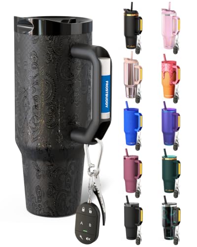 Frost Buddy Thicc Buddy 40oz Tumbler - Spill-Proof Flip Lid (Black Lace)