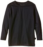Rundhals-Ausschnitt Trigema Mädchen Langarmshirt aus Baumwolle, Navy, 104