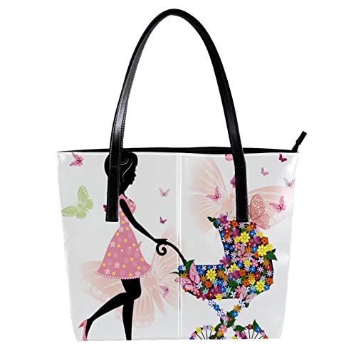 Sac à main pour jeune maman rose fleuri, la douceur d'un cabas léger au quotidien