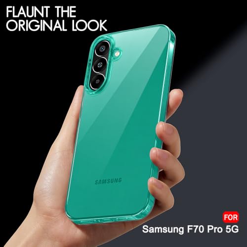 Image of TheGiftKart Ultra-Hybrid Crystal Clear Back Case Cover for Samsung Galaxy F70 Pro 5G | Shockproof Design | Camera Protection Bump | Hard Clear Cover Case for Samsung F70 Pro (PC & TPU, Transparent)