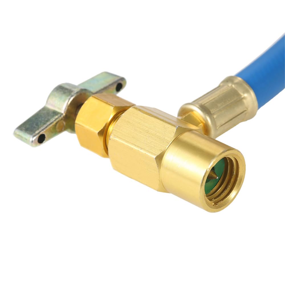 Set Ricarica R134A Per Aria Condizionata Auto - Con Manometro E Tubi - Per Refrigerante AC - Foto 9