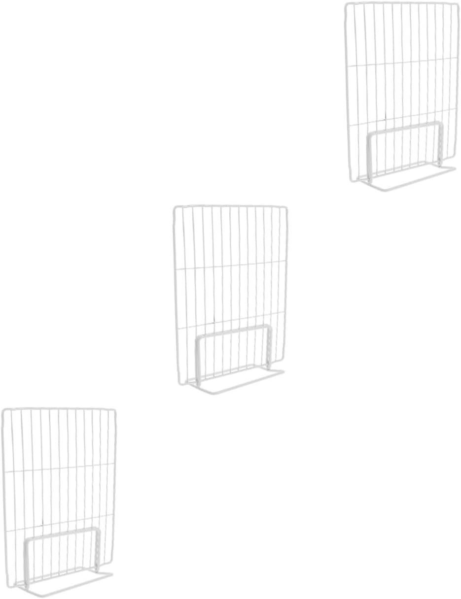 3pcs Fridge Bins Freezer Partition Iron Mesh Divider Replaceable Home Organization