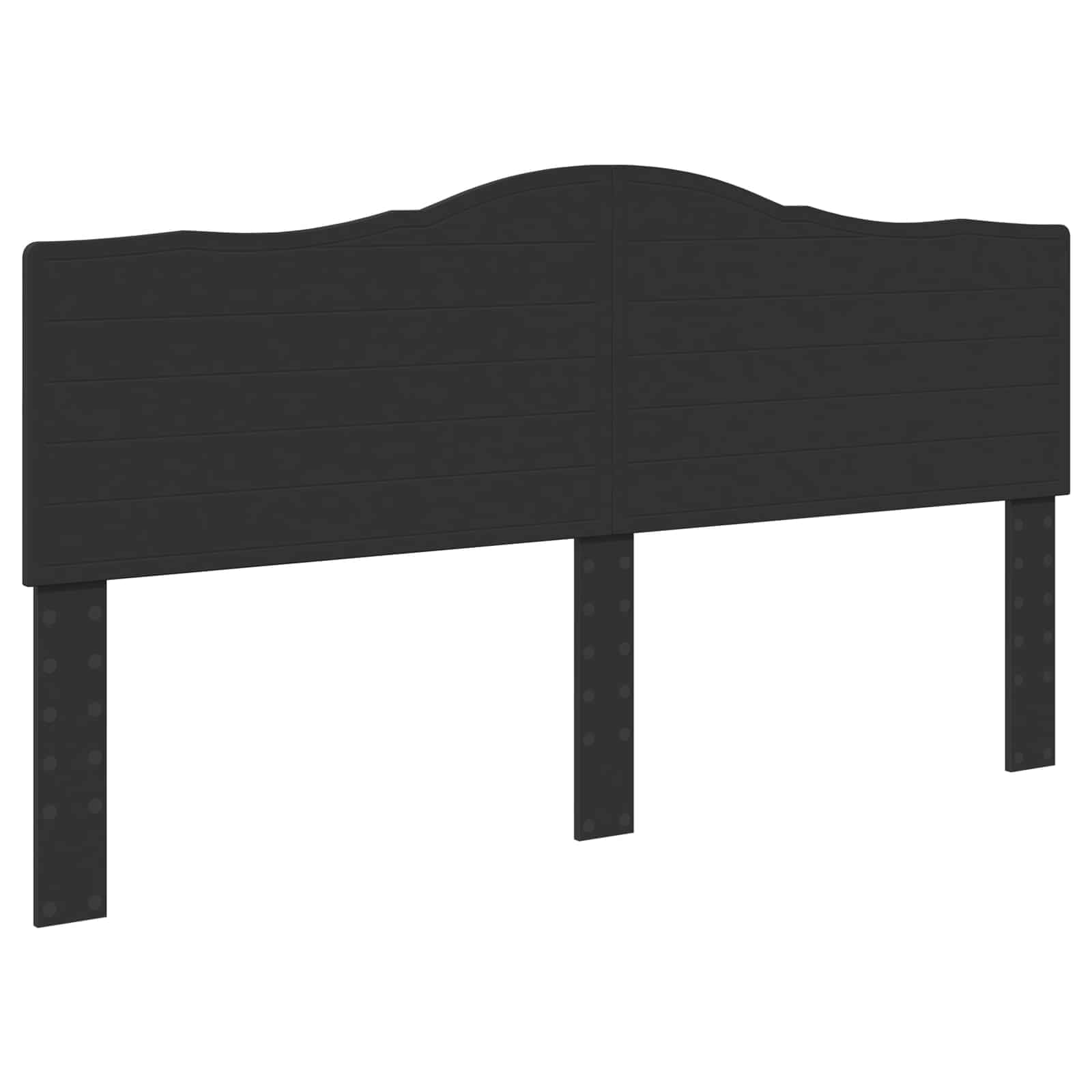 vidaXL Estructura de Cama Negro 180 x 200 cm Madera de Pino Macizo