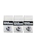 WILSON Roland-Garros Tennis Overgrip - 3 Pack, White/Navy