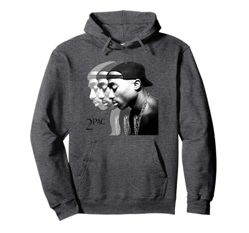 Tupac Tupac Repeat Pullover Hoodie ,Blue ,Small