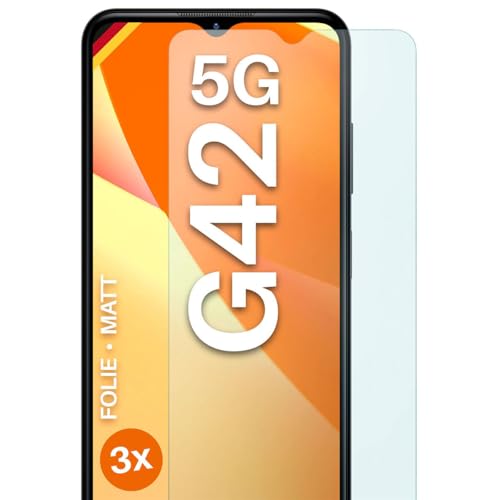 moex FlexProtect matte Schutzfolie für Nokia G42 5G Bildschirmschutz Folie matt gegen Reflexionen, Anti Reflex Handyfolie mit Sonnenschutz, Kompatibel mit jeder Handyhülle, 3 Stück
