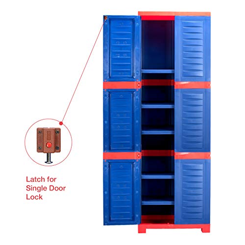 Image of Supreme Fusion Plastic Cupboard (Large, Coke Red /Blue)