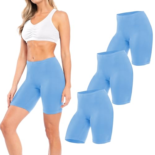 Image of Sexy Basics Women's Cotton Stretch Active Slip Shorts | 3 Pack & 6 Pack Boy Short Boxer Briefs
