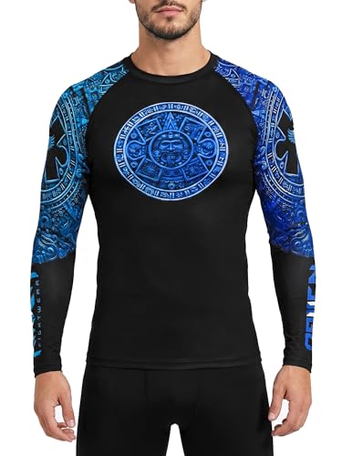 Rashguard MMA BJJ homme Aztec anti-brûlure tatami et irritation de combat