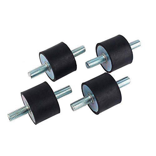 Pack of 4 Rubber Mounts Shock Absorbers Anti-Vibration Bushings for Automotive Engine Suspension and Marine Boat Applications M10 40x30mm