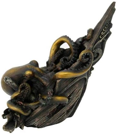 Pacific Giftware The Kraken Giant Octopus Attacking Ship Collectible Figurine 9 Inch Tall