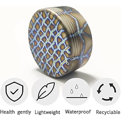 Titanium Waterproof Pill Case EDC Urgency Capsule Case Pocket Metal Box Camping Tiny Case, Blue