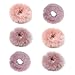 Produktbild Banzimiao Haargummis Scrunchies, 6 Stücke Fell Haar Haargummi Kunstpelz Fluffy Haarband Flauschige Elastische Haargummis Pferdeschwanz Haargummis Haarschmuck