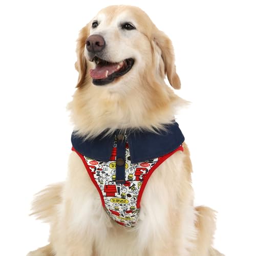 ペットパラダイス 犬 ハーネス 犬具 ベストハーネス 犬具 スヌーピー ペア柄 M 998-56199
