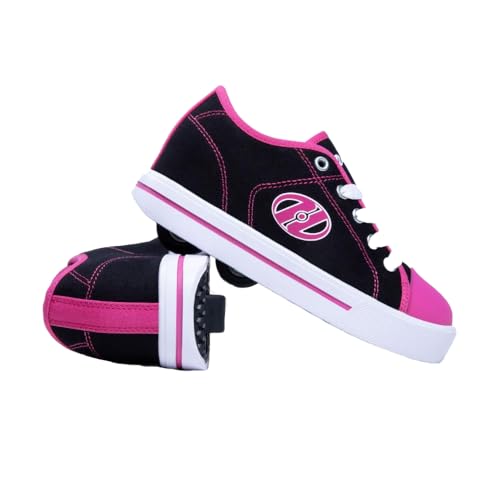 Heelys Girl's Classic X2 Trainers, Black (Black/White/Hot Pink Black/White/Hot Pink), 3 (35 EU)