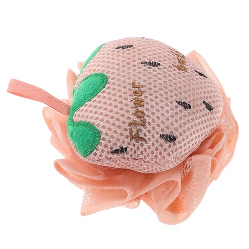 Gatuida Esponja de Ducha Exfoliante Grande de Malla con Diseño de Kawaii Bola de Baño Burbujeante y Suave para Adultos y Espuma Abundante y Agradable Coreano Divertido y Práctico