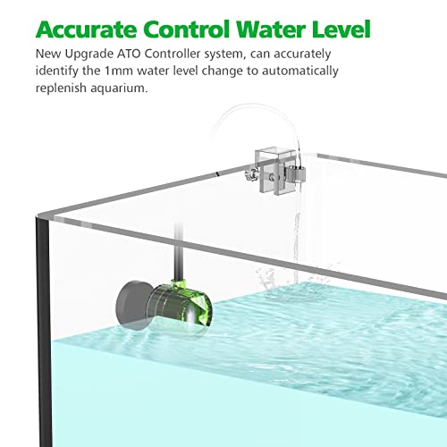 Image of Auto Top Off System Saltwater Aquarium, Water ATO for Reef Fresh Tank | Stable Water Levels & Salinity, QST Real-Time Anti-Overflow, 1mm Precision Sensing, Easy Setup, 2-Year Warranty, Green