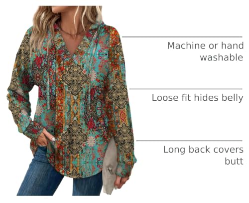 Image of Sampeel Hoodies for Women Trendy Fall Fashion 2025 V Neck Oversized Sweatshirt Plus Size Tops Clothes
