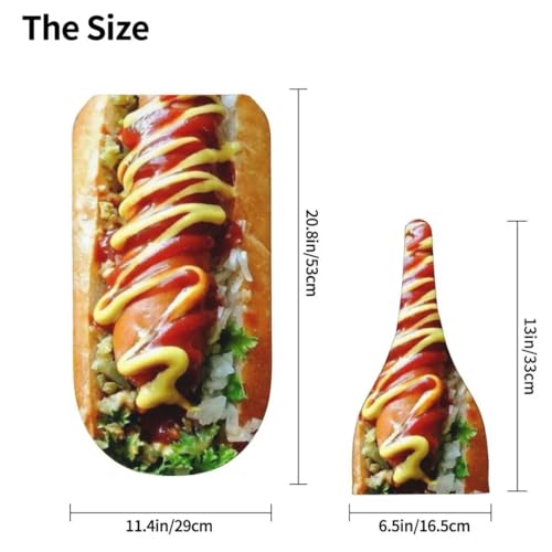 Image of Funny Food Newborn Swaddling Blanket Beanie Hat Sets Soft Baby Receiving Funny Hot Dog Food Blanket Soft Sleeping Bag New Born Soft Sleep Sacks for Boys Girls