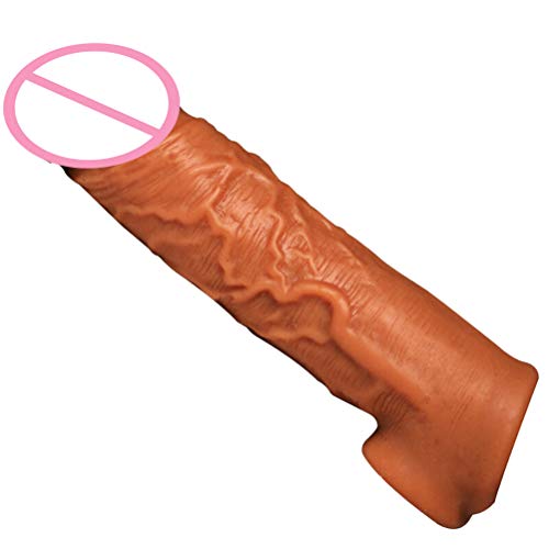 Healifty Prolunga per Manicotto per Pene in Silicone Preservativo Copricuscino per Pene Manica per Pene