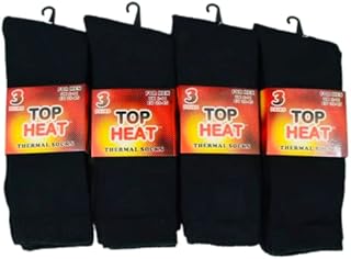 Thick Thermal Winter Socks  Pack of 3 Pairs  Socks, Thermal Socks, Warm Socks, Thick Socks, Insulated Socks  For Men Women and Kids - Adult Size 6-11 UK, Black, One Size
