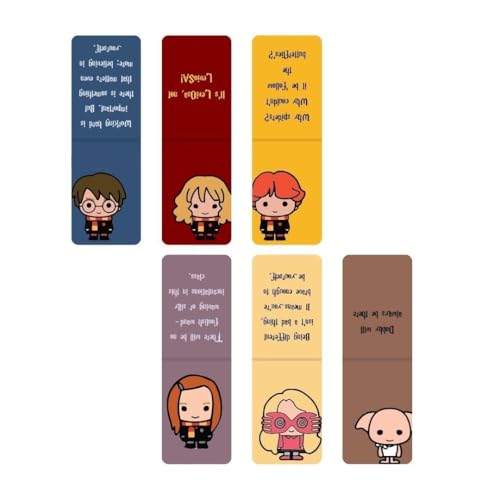 Image of Dia & Tia - Elegant & Durable Harry Potter Themed Magnetic Bookmarks Set � Nature, Fantasy, Inspirational Quotes, and More (HP - Students, Medium - 3.5x11 cm)