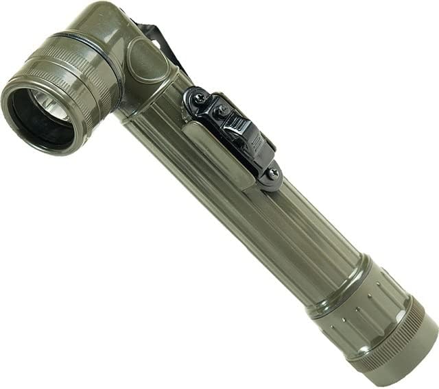 Mil-Tec LED Anglehead Flashlight (Olive Drab, Large)