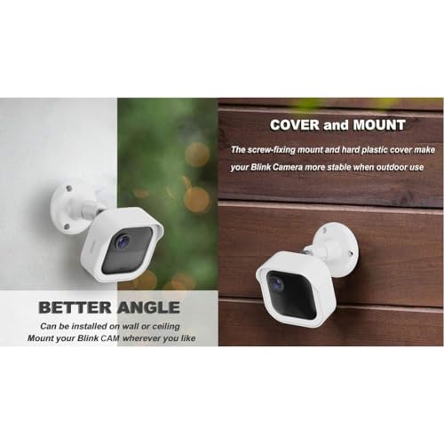 All-New Blink Outdoor Camera Wall Mount, 360° Adjustable Mount and Weather Proof Protective Housing with Blink Sync Module Outlet Mount for Blink Outdoor (4th & 3rd Gen) Camera System (White, 5 Pack)