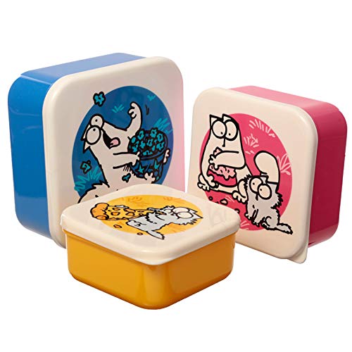 HoitoDeals Funny Design Lunch Boxes For Kids School, Office etc. (Set of 3) All Box are in different Size