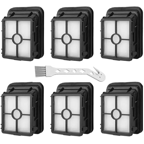 Dhoua 6 Pack Replacement 1866 Vacuum Filters Replacement for Bissell CrossWave Pet Pro 1785 2306 2551 & 2554 CrossWave Cordless Max All in One Wet-Dry Vacuum Cleaner Cover