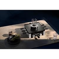 WMF Lumero 3in1 Gourmet Station – elektrisches Raclette, Fondue und Grill für 8 Personen, aus Edelstahl matt, mit Temperaturregulierung und LED-Beleuchtung – platzsparendes Design für stilvolle Abende – Ansicht 2