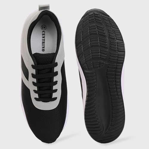 Image of Centrino Urban Sneakers for Man | Shoes for Men Stylish | Casual Lightweight Lace-Up Canvas Walking Shoes | Cushioned Insole | Breathable Comfortable Anti-Skid Sole | Trendy Mens Shoes for City Walks (6823)
