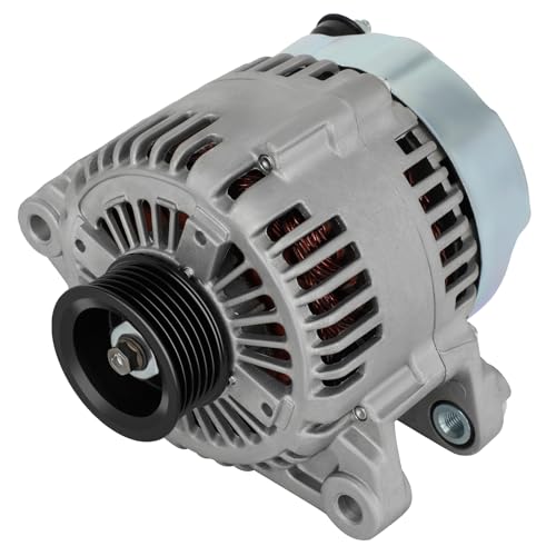 SCITOO Alternator Replacement for Kia Sorento 07-09, for Kia Sedona 06-09,for Hyundai Azera 06-11,Veracruz 07-12,Entourage 07-08, Sonata 06-10, Santa Fe 07-09 - 12V 130A CW 6-Groove New,OEM 11191